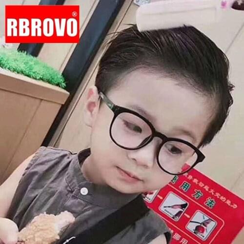 RBROVO Round Retro Glasses Children Luxury Glasses Frame Children New Eyeglasses for Boy/Girl Mirror Lentes De Lectura Mujer