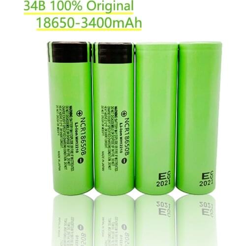 10/20/30/40/60/80/pcs 100% New 3400mAh Original NCR18650B 3.7v 3400 mAh 18650 Lithium Rechargeable Battery Flashlight batteries