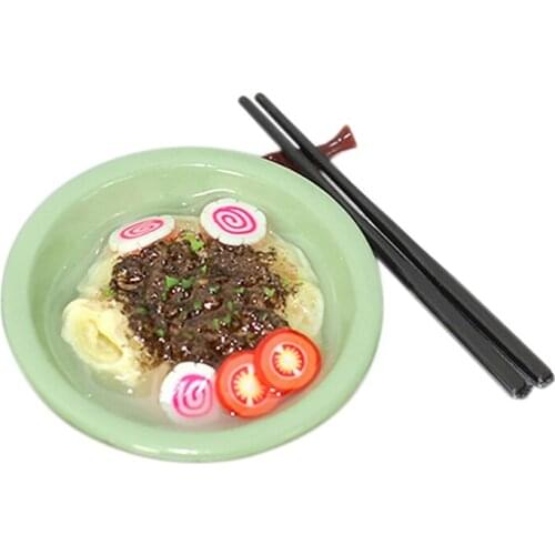 1:12 Dollhouse Food Janpanese Ramen Model Pretend for Kitchen Toys