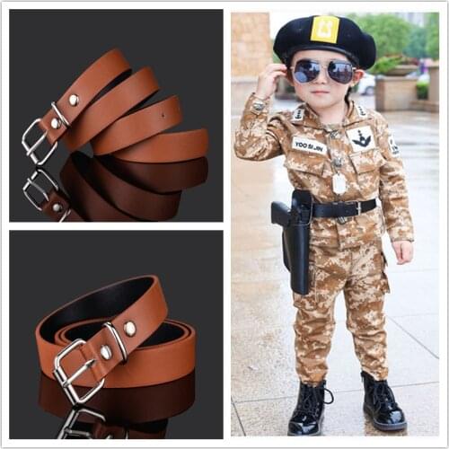 Fashion Children Leather Belts For Boys Girls Kid Waist Strap Waistband For Trousers Jeans Pants Adjustable Cinturon infantil