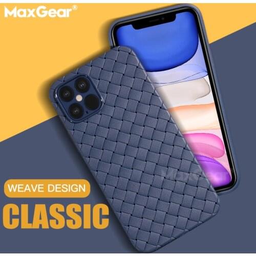 Breathable Weave Pattern Soft Case For iPhone 12 mini 11 Pro Max XR XS Max X XS 6s 7 8 Plus Weaving Grid Solid Color Back Cover