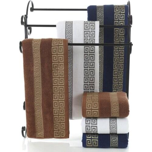 2PCS 70*140cm Pure Cotton Soft 32S Square Towel Gift Bath Towel Beach Towel Thickened