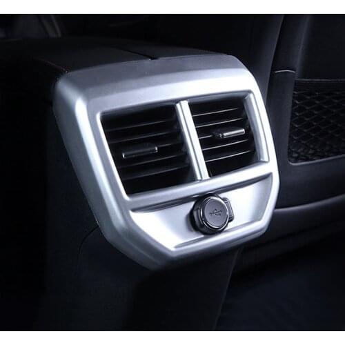 Matte Interior Rear Armrest Air Vent Cover Trims For Peugeot 3008 GT 2017-2021 Accessories