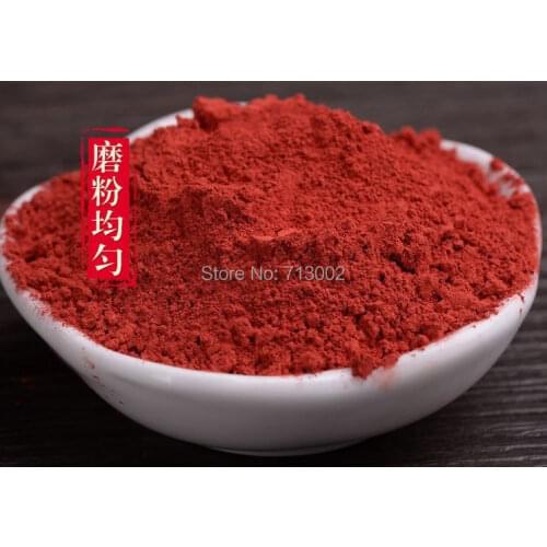 Natural Zinnober Minerals Powder Religious Taoism Ward off evil Spirits writing spell-100g