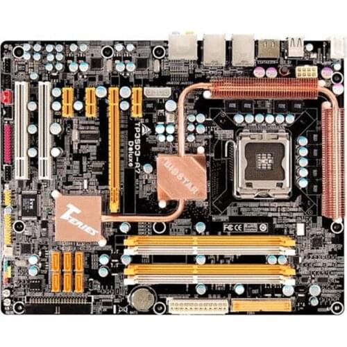 For BIOSTAR TP35D3-A7 DELUXE Original Used Desktop Motherboard P35 LGA 775 DDR2 SATA2 USB2.0 ATX