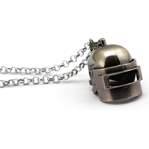 STG Game Playerunknowns Battlegrounds Necklaces Opene&Closed Forces Helmet Armor Model Chain Pendant Necklace PUBG