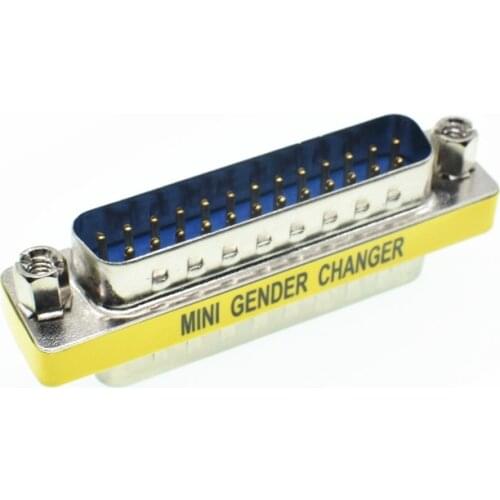 D-SUB DB25 Serial Cable Extended Adapter 25 Pin DB25 Male to Male M-M minitype Changer Connector