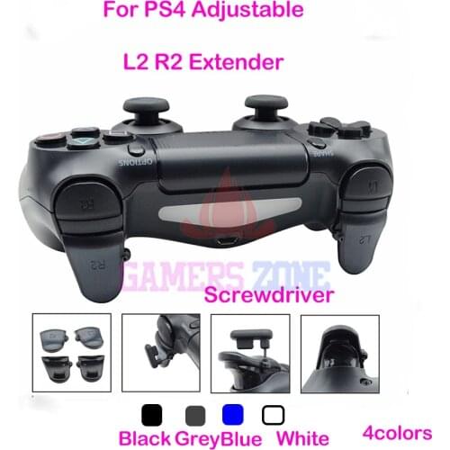 Adjustable Rubber Extended Triggers For Playstation 4 Controller Gaming Triggers L2 R2 Extender For PS4