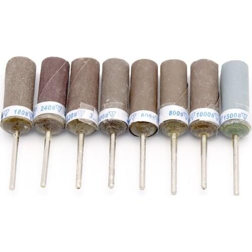 Wet & Dry Sandpaper Sanding Bar 180 240 320 400 600 800 1000 1500 2000 2500 3000 5000 Grit 2.35mm Shank Diameter For Rotary Tool