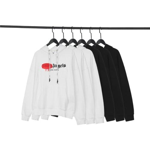 Palm Angels 22SS Letter Logo Hooded Sweatshirt Men and women Trendy Casual Loose Sweatshirt Hooded Boyfriend Gift