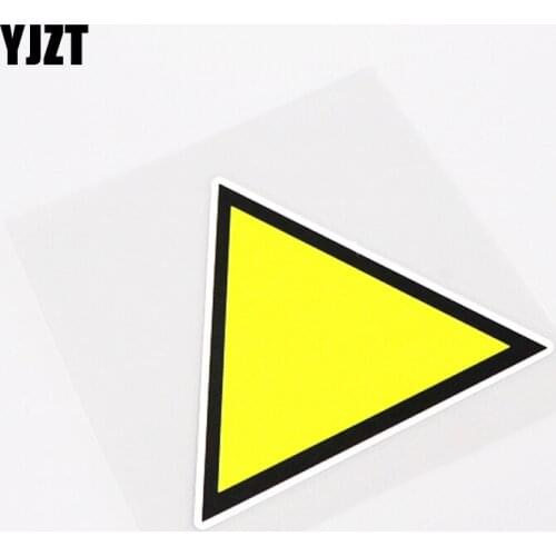 YJZT 11CM*9.5CM Creative Graphical Attention Mark PVC Car Sticker Waterproof Decals 13-0920