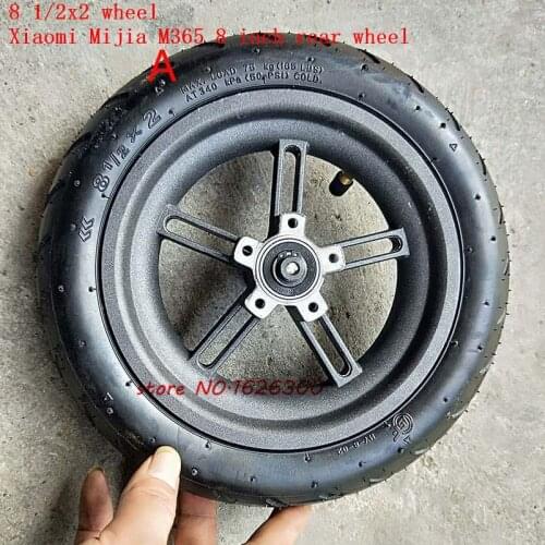 8 1/2X2 forXiaomi Mijia M365 Scooter Rear Wheels for Xiaomi Electric Skate Board Pneumatic Tyre Tube & 8.5 Inch Wheel Rims