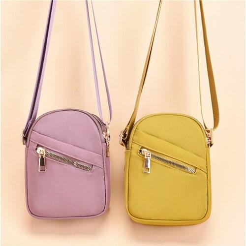 Women Crossbody Bags Lightweight Mini Oxford Cloth Cross-body Mobile Phone Shoulder Bag Female Bag Shoulder Diagonal Bag