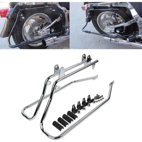 Motorcycle Hard Saddlebag Saddle bag Conversion Brackets For Harley Heritage Softail and Deluxe 1984-2016