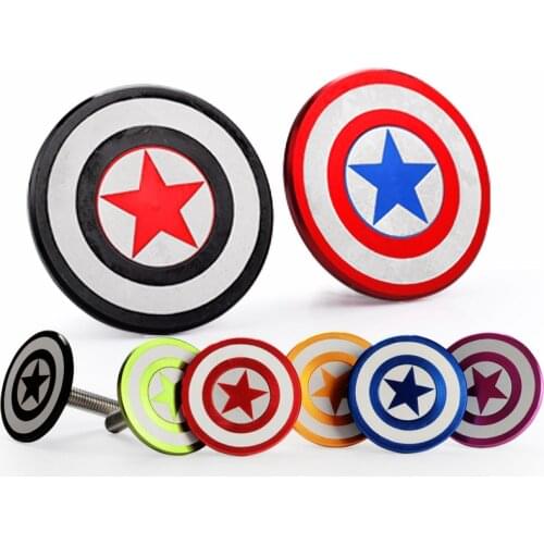 1-1/8" MTB Headset cap Screws Top Cap Cover Aluminum Alloy Mountain Road Bicycles Bowl Bike Stem Cap Bicycle Accessories