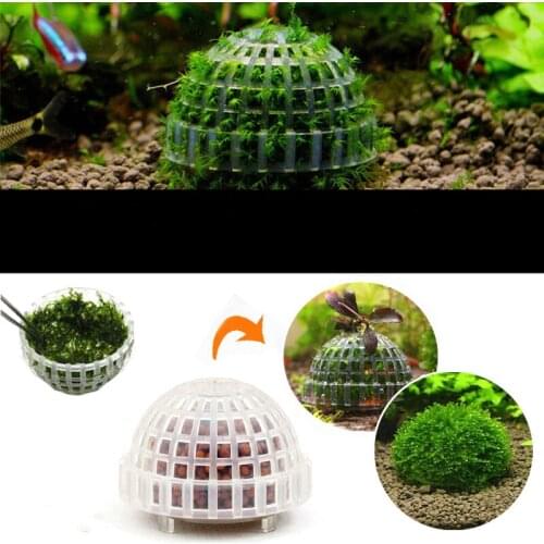 1pc Plastic Aquarium Decoration Plants Fish Tank Pets Mineral Balls Ornaments Media Moss Ball Water Filter Fish Tank Aquatic