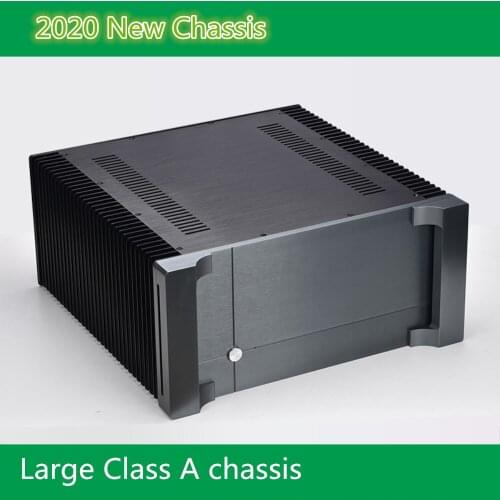 2020 New Black Class A Amplifier Case ,Large radiator provided on both sides (430 * 200 * 411mm)