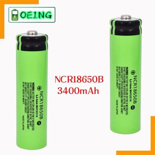 2021 NEW 100% Original NCR18650B-3400mAh Rechargeable Li-ion battery 3.7V 18650 battery 3400mAh+ Free shipping