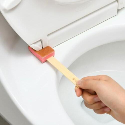 3PCS/Set Disposable Cleaning Brush Toilet Brush Wall-mounted Bathroom Holder Set Clean Tool Multi-purpose Slot Angle Dust Brush