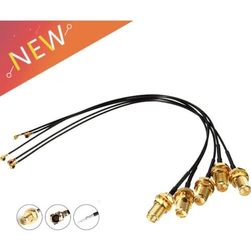 5PC U.FL to SMA Male Connector Antenna WiFi 1.13 Pigtail Cable IPX to SMA Extension Cord For PCI Wifi Card Wireless Router
