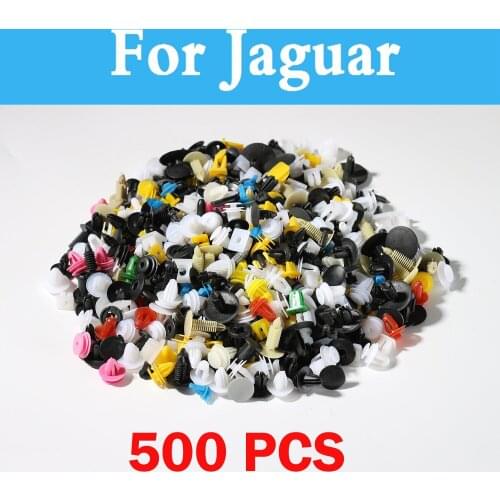 500pcs Mixed Car Styling Bumper Clips Retainer Rivet Decoration For Jaguar Xfr Xj Xjr S-Type Xe Xf Xk Xkr X-Type F-Pace F-Type