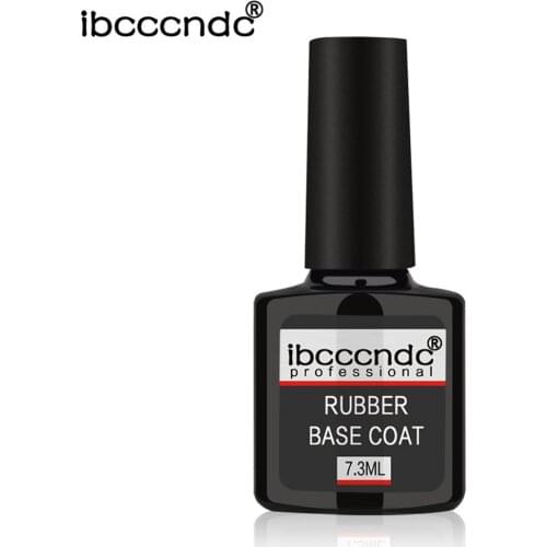 7.3ml Professional Rubber Base Coat RubberTop Coat Soak-off Gel Nail Polish For Long Lasting Nails Layer Cure Under UV Lamp