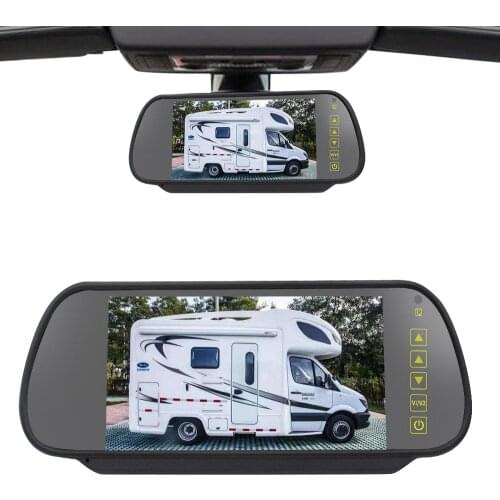 1pc Car Brake Light Camera Rear View Parking Camera Car Monitor Kit 7-inch Display Pz707468 Auto Accessories