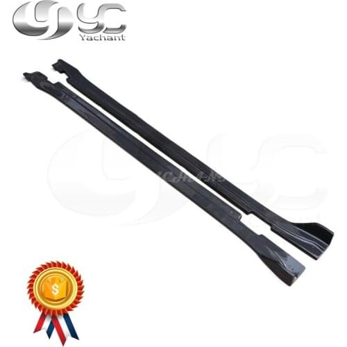 Car-Styling Carbon Fiber Side Skirts Fit For 2017-2018 Panamera 971 YC Design Style Side Skirt Extension Underboard