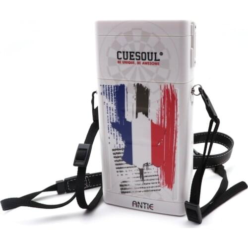 CUESOUL ANTIE Hard Dart Case French Flag Design for Steel Tip Darts/Soft Tip Darts