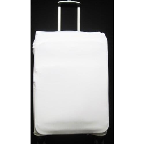 Plain White color Suitcase Cover Thick Elastic Luggage Protective Cover For 18 20 22 24 26 28 30 32 inch Trunk Case Travel