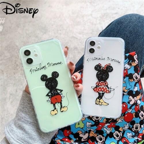 DISNEY 2021 Mickey Case for IPhone 11 12 Pro Xs Max iPhone SE 2020 6 6S 7 8 Plus Cute Phone Case 360 Full Cover