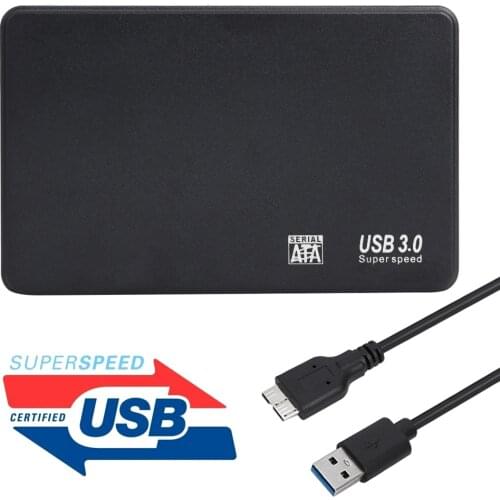 USB 3.0 Hard Drive Case Mobile Enclosure 2.5 inch Serial Port SATA HDD SSD Adapter External Box Support 3TB for Laptop Notebook