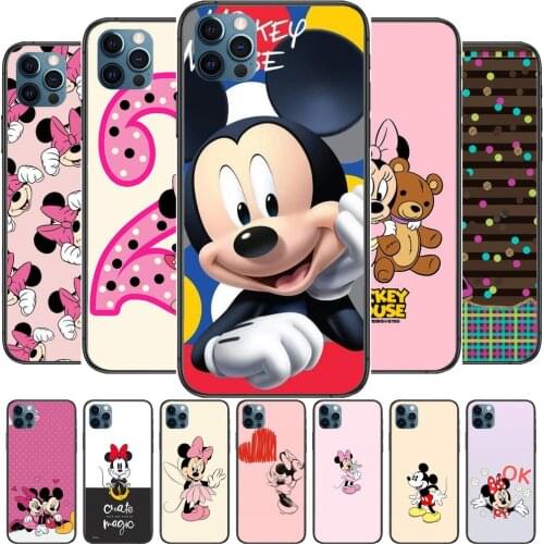 Pink Red Minnie Mouse Anime Phone Cases cover For iphone 11 Pro Max case 12 8 7 6 S XR PLUS X XS SE 2020 mini mobile cell shell