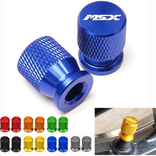 For Honda MSX125 Grom MSX 125 2013-2020 2019 2018 Motorcycle CNC Accessories Wheel Tire Valve Stem Caps Airtight Cover Red black