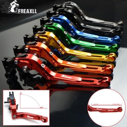 For SV1000 SV 1000 2003-2007 High Quality Adjustable Motorcycle Brake Clutch Levers Accessories Folding Brake Levers Extendable