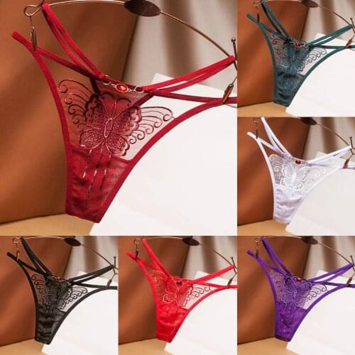 Women Panties Sexy Thongs Lace Pants Ladies Briefs Underwear Perizoma Donna Breathable Sexy T-back Tangas Mujer Ladies Lingerie