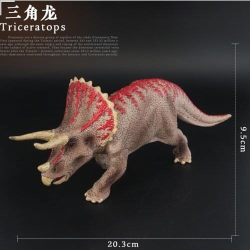 Prehistoric Jurassic Dinosaurs World Triceratops Big Size Animals Model Action Figures PVC High Quality Toy For Kids Gift