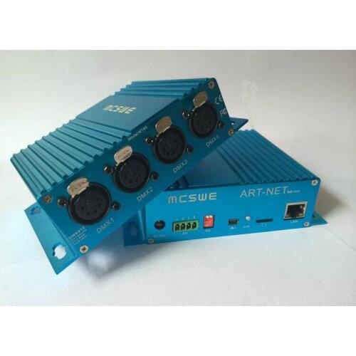 Bidirectional 4ports/2048channel,DMX512 to Art-Net/Art-Net to dmx512/DMX512-SPI(only for WS2801);supports MADRIX,MagicQ software