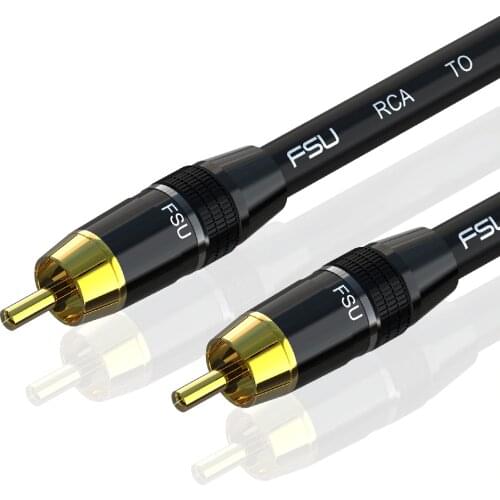 RCA to RCA Cable Subwoofer Cable Digital Coaxial Audio Cable SPDIF Male Stereo Connector for DVD Hifi Subwoofer Toslink 1 2 3 5m