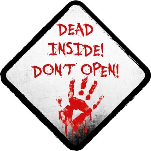 Creative Blood Handprint Inside Unopened Car Decal Decoration Pvc High Quality Waterproof Auto Color Sticker Accessories