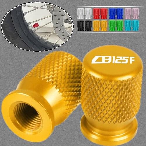For HONDA CB125F CB 125F CB125 F Motorcycle Tire Valve Air Port Stem Cover Cap Plug CNC Aluminum Accessories Universal ALL YEARS