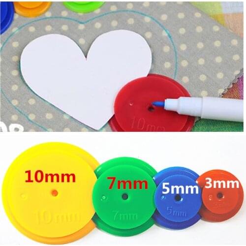 Patchwork Equidistant ruler Seam parts parallel wheel cloth diy scanning line ring round seam parts tailor sewing scribing tool