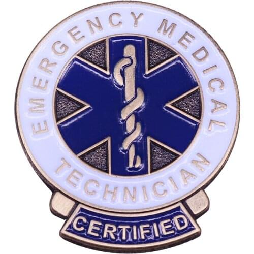 Medical Technician Blue Star of Life Caduceus badge support paramedics gift