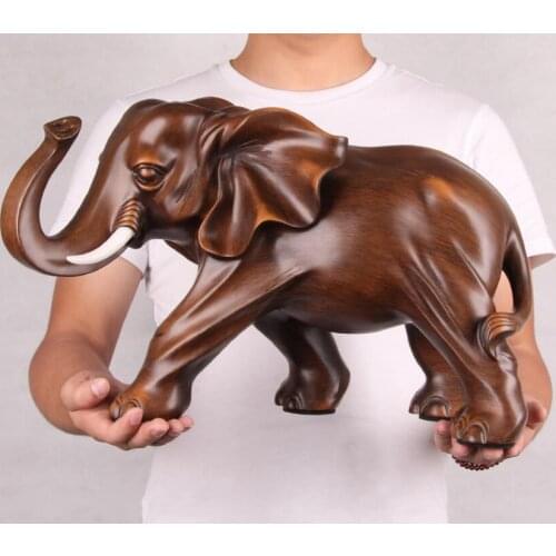 Miniature Garden Decoration Resin Elephant Figurine Home Statue Crafts Office Living Room Feng Shui Elephant Decor Ornaments