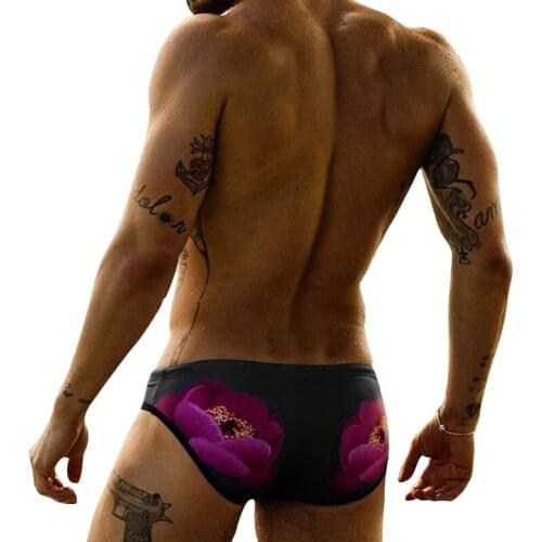 Men Swim Shorts With Push Pad Swimsuit Sexy Swimming Trunks Waterproof For Bathroom Bath Shorts