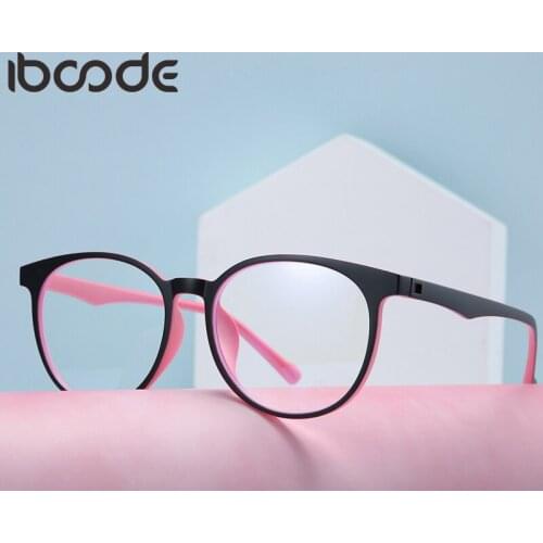 Iboode Anti Blue Rays Retro Glasses Frame Men Women Blue Light Coating Gaming Glasses For Computer Protection Spectacles Eyewear