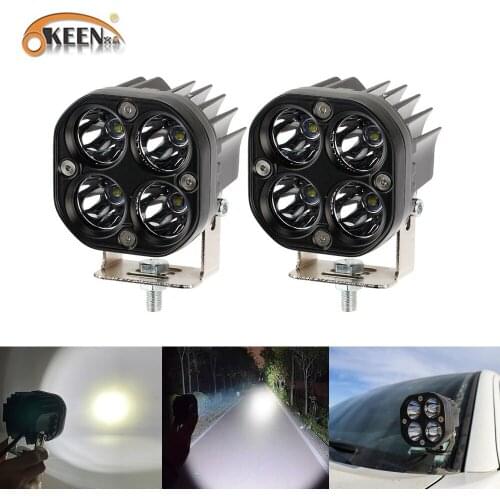OKEEN White 3Inch 40w LED Light Bar Spot Led Driving Lamp 12V 24V Car Work Light For Off Road Truck Boat Pickup ATV Motorcycle