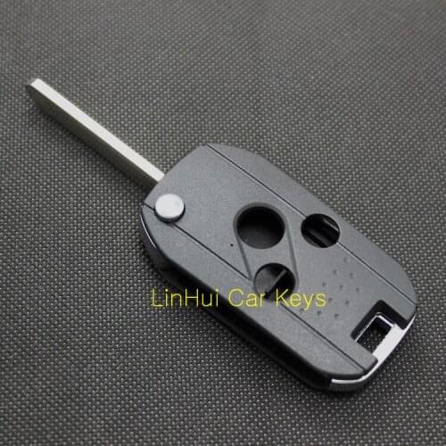 PINECONE for HONDA FIT ACCORD CITY CRV Upgrade Key 3 Buttons Uncut Blank Brass Blade Modified Remote Replace ABS Key Shell 1 PC