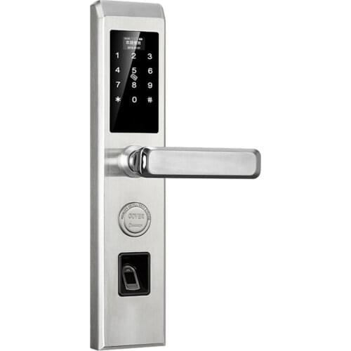Welcomed sample order Fingerprint+password+key authorized biometric fingerprint scanner door lock with fingerprint amp digital
