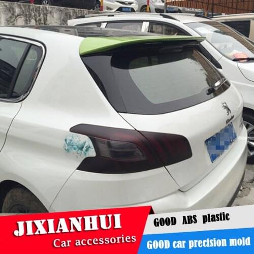 For Peugeot 308 Spoiler 2006-2013 Peugeot 308S Spoiler WXK ABS plastic Material Car Rear Wing Color Rear Spoiler